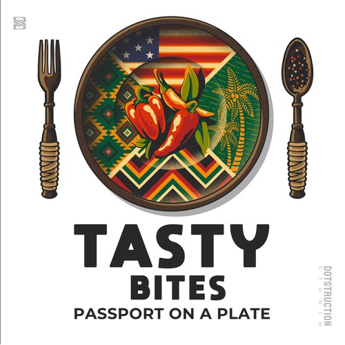 Design a Bold, Soulful Logo for Tasty Bites – Caribbean Meets Southern Comfort Design by Dotstruction Studio