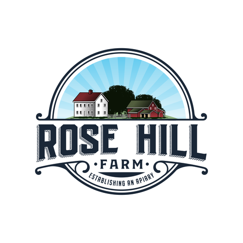 Historic New England Farm producing elegant honey ISO a legacy worthy logo Design by Rockbillity™