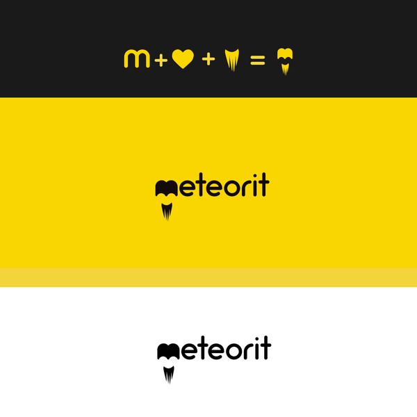 logo concept based on meteor 