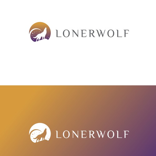 Wolf Sun/Moon Logo For Spiritual Website Design by MagesticD