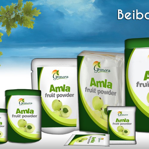 Amla Fruit Powder Label Design by Heart Favorite Designs