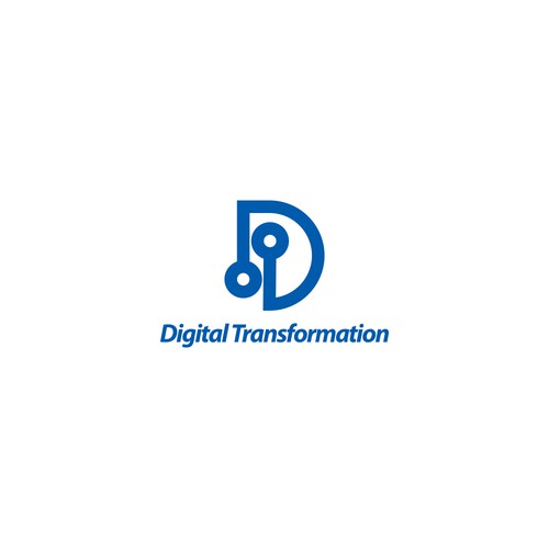 Financial institute needs a modern age Digital Transformation logo ...