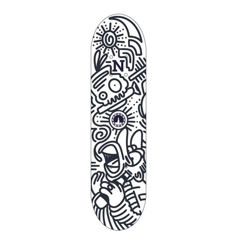Eye-catching illustration for New Yorker Beer Skateboard Design by Rob S.