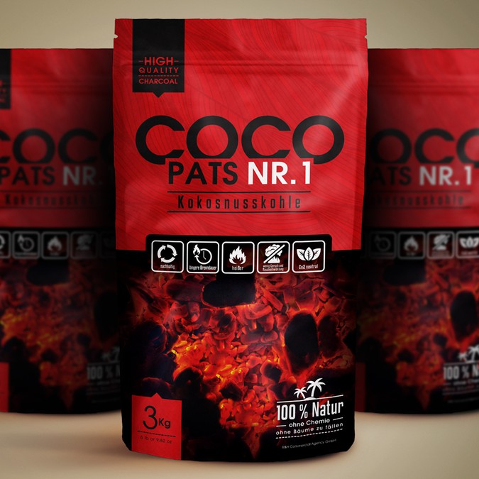 Design a bag for barbecue charcoal pats Product packaging contest