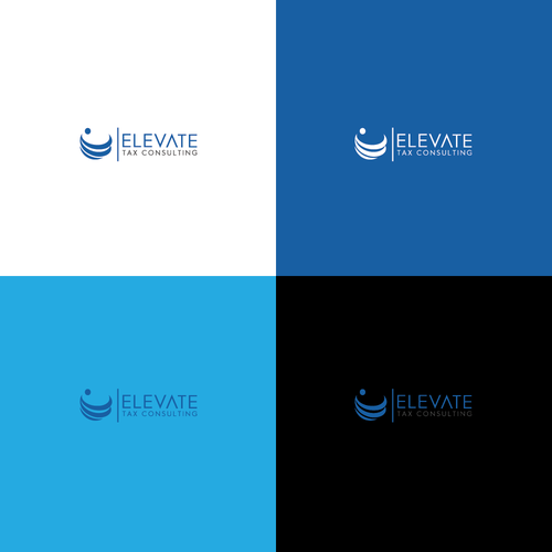 Modern "Elevate" Symbol for my consulting firm Design by hand