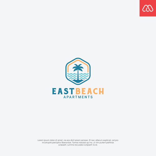 RETRO / Mid-Century - BEACHY APARTMENT LOGO - WE ALWAYS PICK A WINNER! Design by artilogo.co