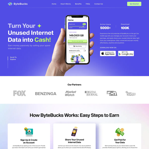 Design by Deeya.design™ titled "BiteBucks - Internet Selling Website & App Design"