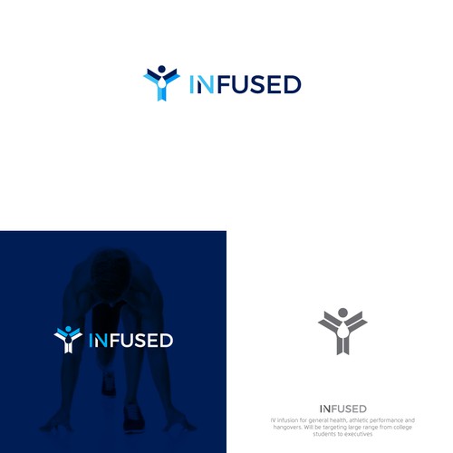 Design logo for a groundbreaking IV infusion start up. Design by aledelyu