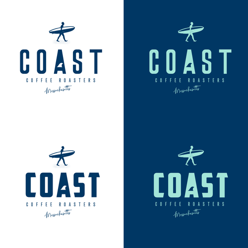 Design di design logo for Coast Coffee Roaster, that will give an ordinary word a cool vibe di Helma