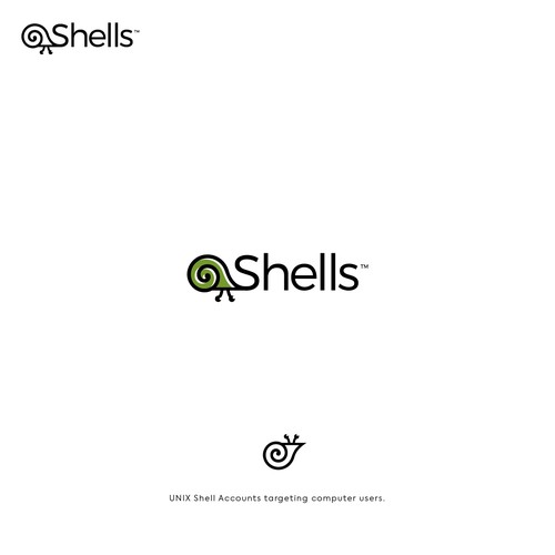 Logo design for UNIX Shell company. Design by logosapiens™