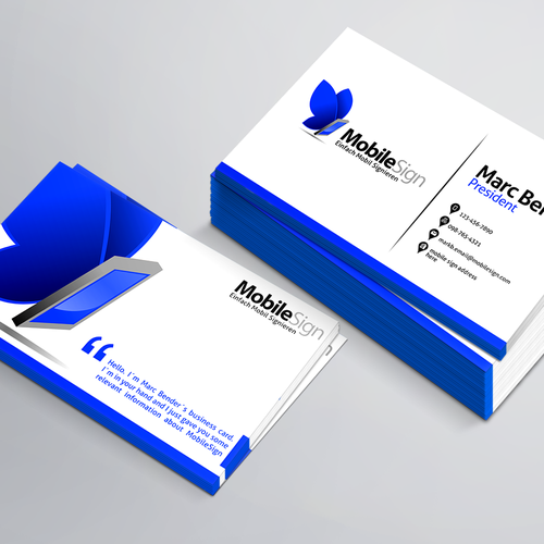 Logo & business card contest entry by justnStudio