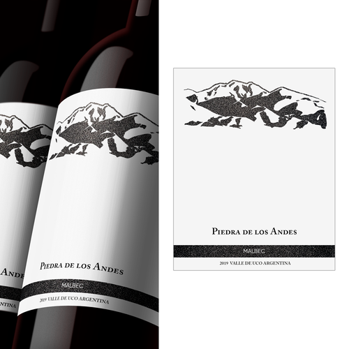 Malbec Wine Label for an Argentinian Winery Design by Phil Anderson®