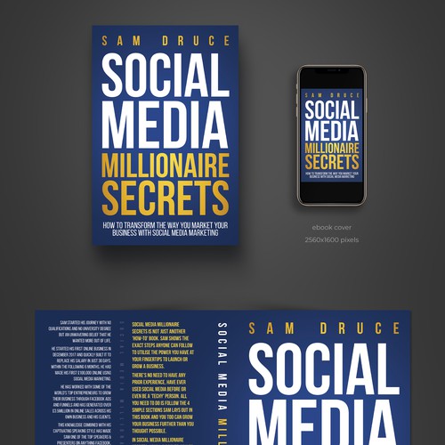 Design A Social Media Marketing Book Cover Being Sent to 500,000 in 10 days! Design by P I X 3 L