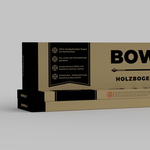 Create an unique craft / corrugated paper box packaging design for our new brand BOWRILLA® Design by Fajar Juliandri