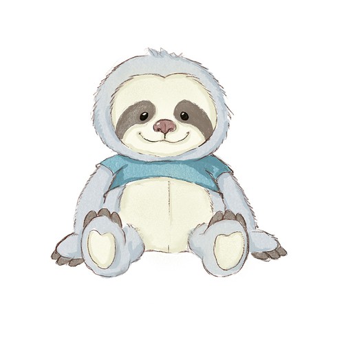Designs Design a Sloth Stuffed Animal Character for Autistic Children