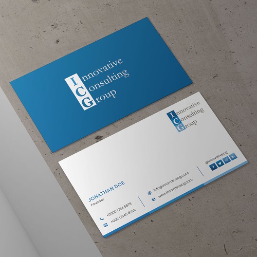 Design di ICG Business Cards di Saman Osama