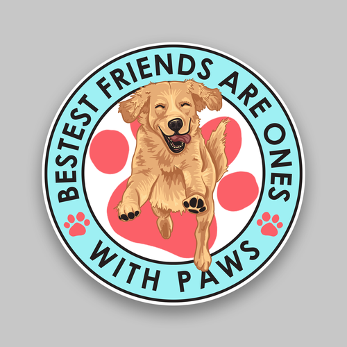 Design an amazing sticker for passionate dog owners and dog lovers Design by Maarhurr