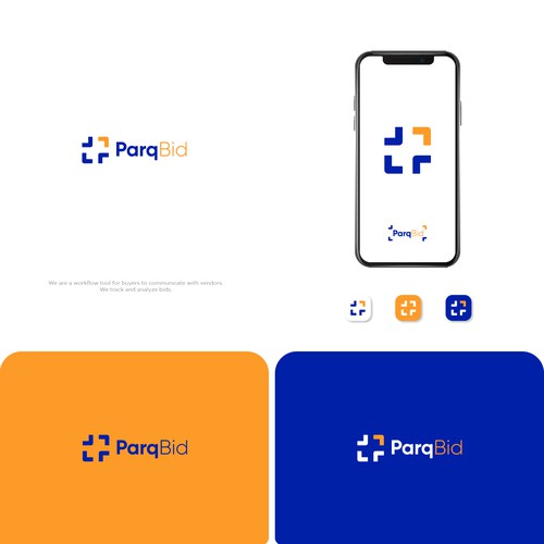 Powerful new Logo Design for team workflow tool to communicate with vendors. Design by END™