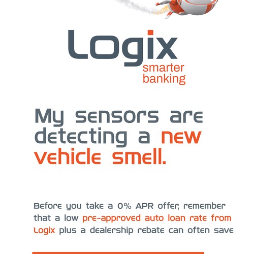 Custom font for Logix Federal Credit Union Mascot Design by Inspiremind