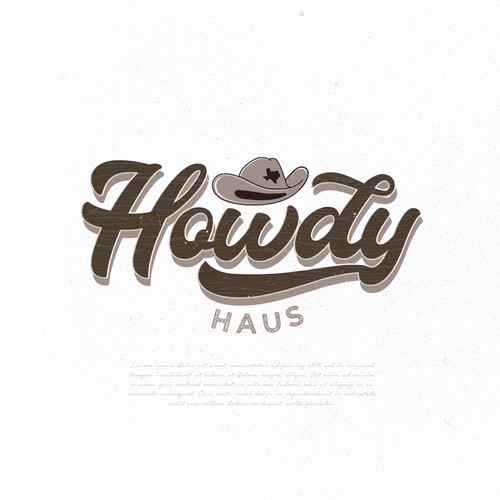 Howdy Logo for Fun Sign For Bar Design por Sebastiano"