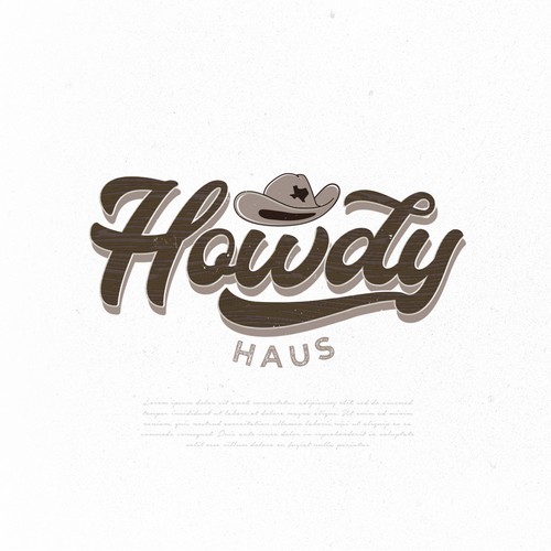 Howdy Logo for Fun Sign For Bar Design by Sebastiano"