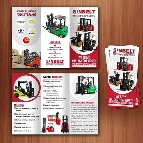 We Need A Powerful Brochure For A Forklift Dealership Design by The 3colors