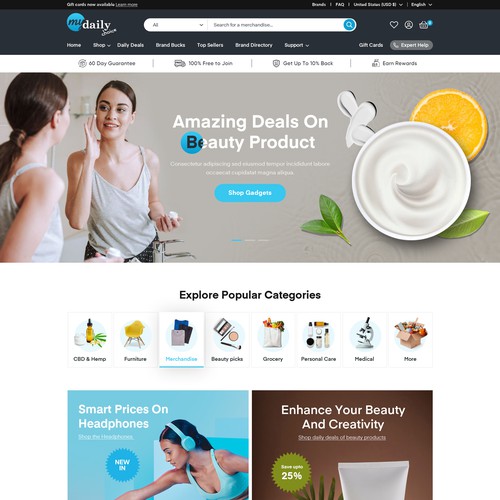 Revamp our e-com website! Design by OMGuys™