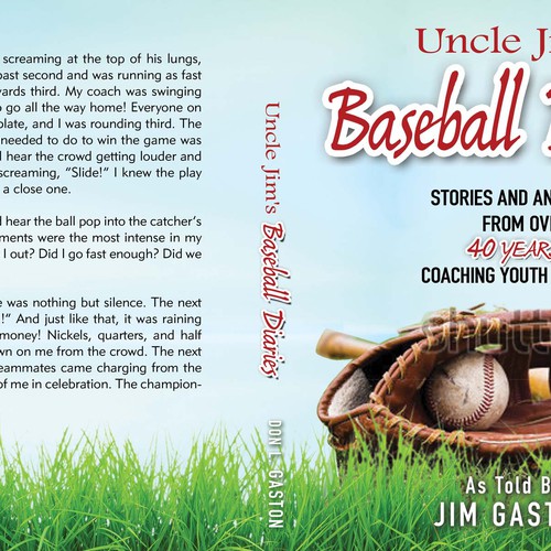 Little league baseball book cover Design by LilaM