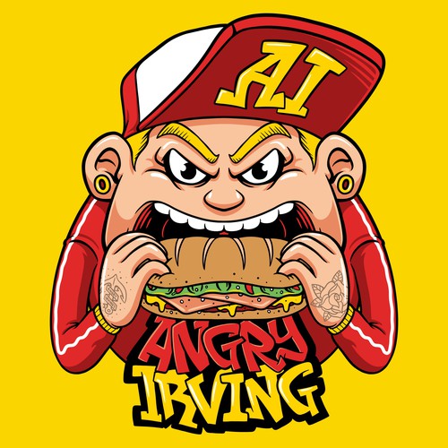 Angry Irving character Ontwerp door Kibokibo