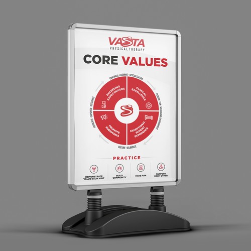 Company Values Poster / Graphic Design by Mahiofficial™