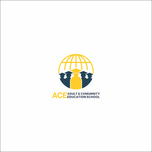 ACE School logo Design by Psykopet