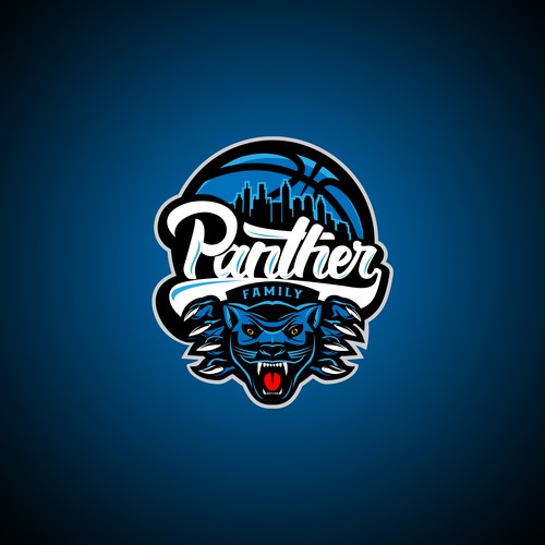 Basketball Logo for Team 'Panther Family' - Your Winning Logo Featured on Major Sports Network Design réalisé par TR photografix