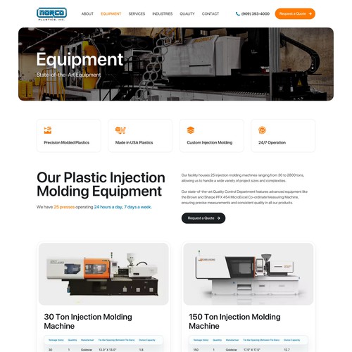 Designs | Modern New Website for Plastic Injection Molding Factory ...