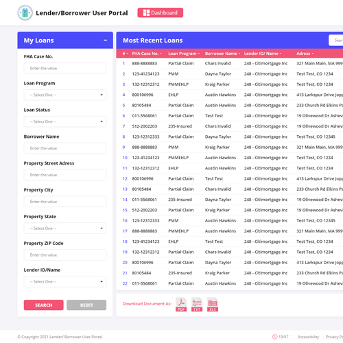 User Portal Design by James Burns