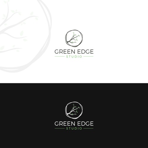 Design a nature-focused logo for Green Edge Studio, a sustainable landscape design start-up. Design by albert.d