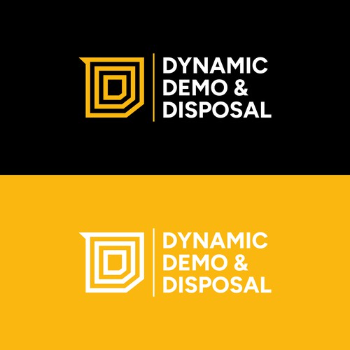 Abstract construction style logo for demo/junk removal business Design by Md. Faruk ✅