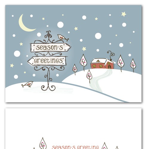 holiday card graphic design