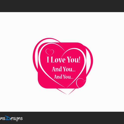 コンペ「"I Love You! And You... And You..." [LOGO - $355]」のデザイン by jj0208451さん 