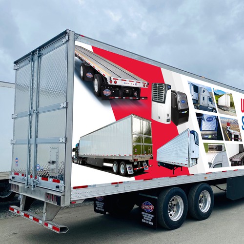 Refrigerated Semi Trailer Wrap! Design by icon89GraPhicDeSign