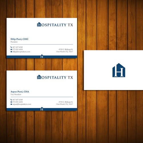 Design Business Card for a Hotel Development Company! Design by Florin Ralea