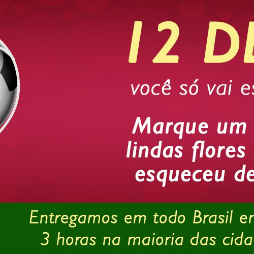 Valentine's day/ world cup banner is needed for online flower shop in brazil, Banner ad contest