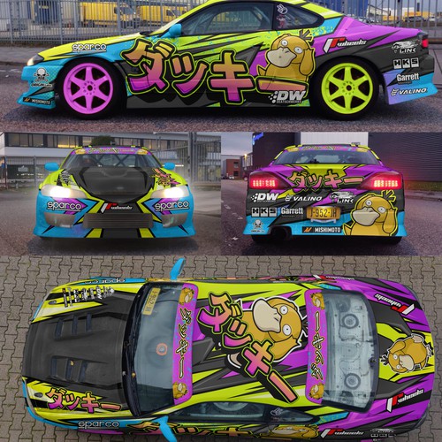 Livery for a competition drift car (Silvia S15) Design by aricaturrash