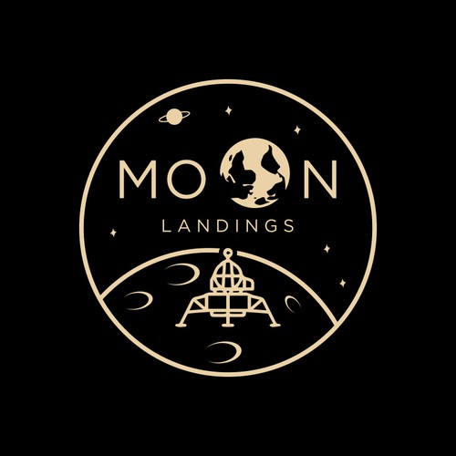 Gear and apparel logo inspired by the golden age of space exploration Design by Jacob Gomes