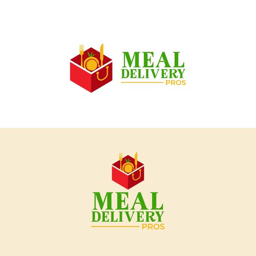 Simple Logo for Meal Delivery Pros (Quick and Easy With Colors Chosen) Design by line2code