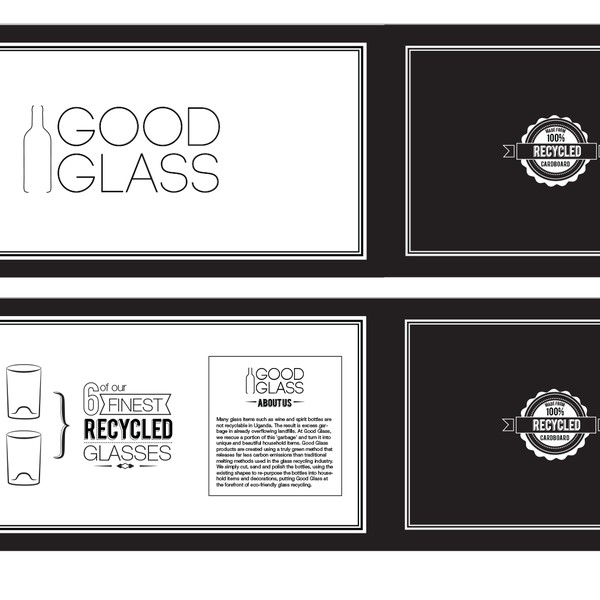 Create the next packaging or label design for Good Glass