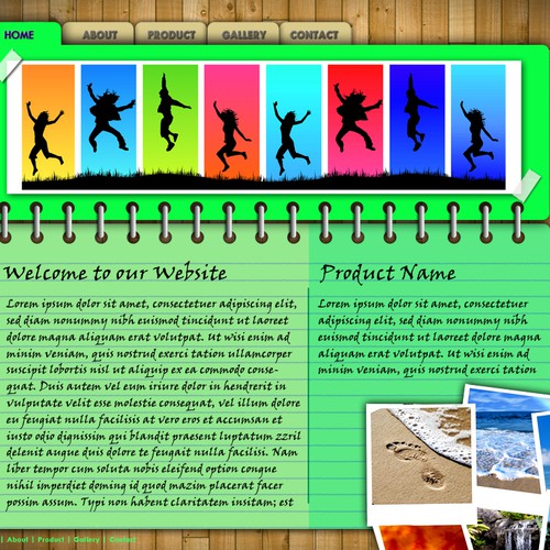 1-3 Page Website Template Design von jimerlu