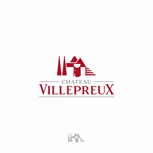 Modern new logo for French chateau and vineyard Design by desi9nart