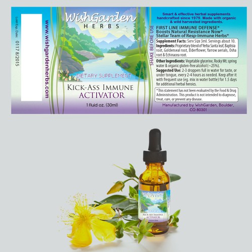 New Product Label Wanted For WishGarden Herbal Remedies, Inc. | Product ...