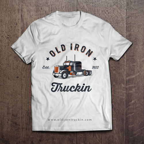 Vintage old school trucking Restoration and apparel brand Design by Kristanna