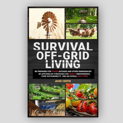 Book Cover for Off-Grid Survival Projects Design by Inwalker
